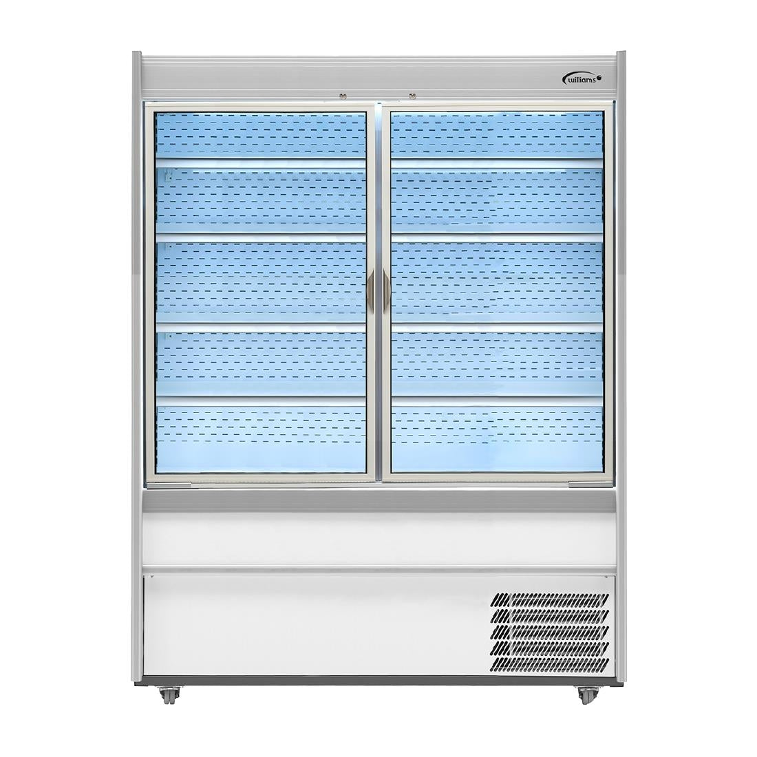 Williams M-Series Gem Multideck Fridge White with Hinged Front Door M150-WCD-HFD - HZ286 Refrigerated Merchandisers Williams
