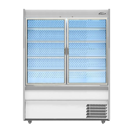 Williams M-Series Gem Multideck Fridge Stainless with Hinged Front Door M150-SCD-HFD - HZ287 Refrigerated Merchandisers Williams