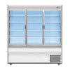 Williams M-Series Gem Multideck Fridge White with Hinged Front Door M180-WCD-HFD - HZ288 Refrigerated Merchandisers Williams