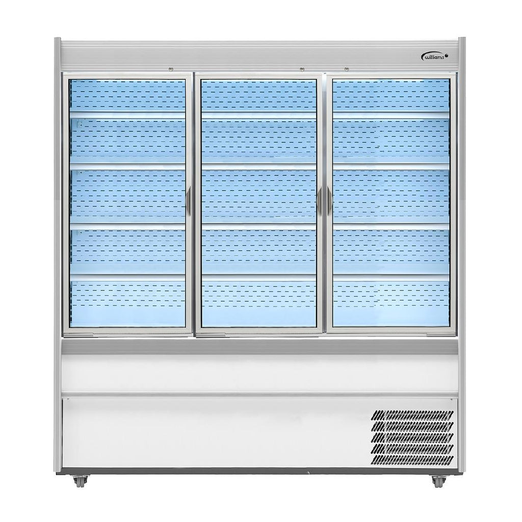 Williams M-Series Gem Multideck Fridge White with Hinged Front Door M180-WCD-HFD - HZ288 Refrigerated Merchandisers Williams