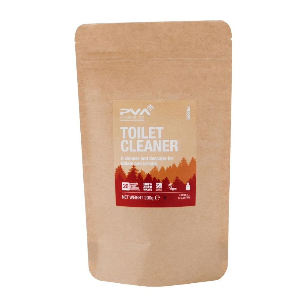 PVA Hygiene Water Soluble Paper Sachets Toilet Cleaner (Pack of 20) - HZ304  PVA Hygiene   
