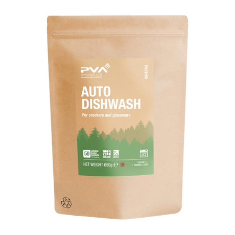 PVA Hygiene Water Soluble Paper Sachets Machine Dishwash (Pack of 50) - HZ309  PVA Hygiene   