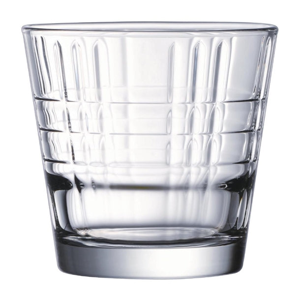 Arcoroc Stack Up Cross Tumblers 210ml (Pack of 24) - HZ417 Arcoroc Hi Balls and Tumblers Arcoroc   
