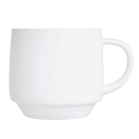 Arcoroc Intensity White Baril Cups 250ml (Pack of 24) - HZ447 Cups and Mugs Arcoroc