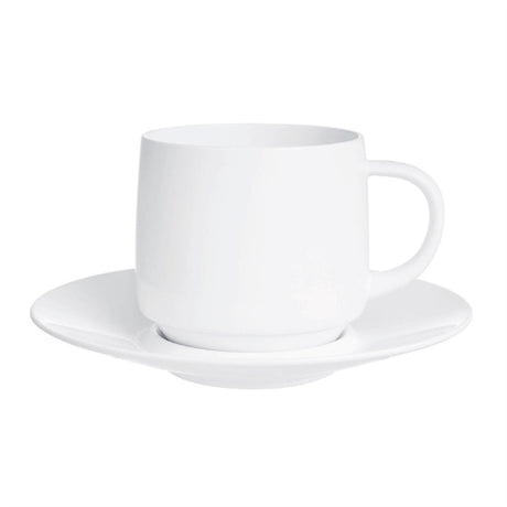 Arcoroc Intensity White Baril Saucers 120mm (Pack of 24) - HZ450 Arcoroc Crockery Arcoroc   