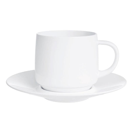 Arcoroc Intensity White Baril Saucers 140mm (Pack of 24) - HZ451 Arcoroc Crockery Arcoroc   