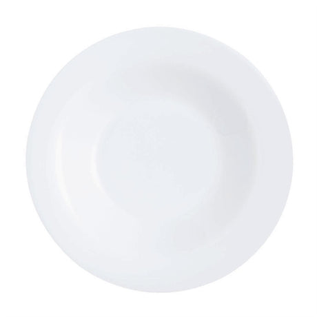 Arcoroc Intensity White Soup Plates 220mm (Pack of 24) - HZ458 Plates Arcoroc