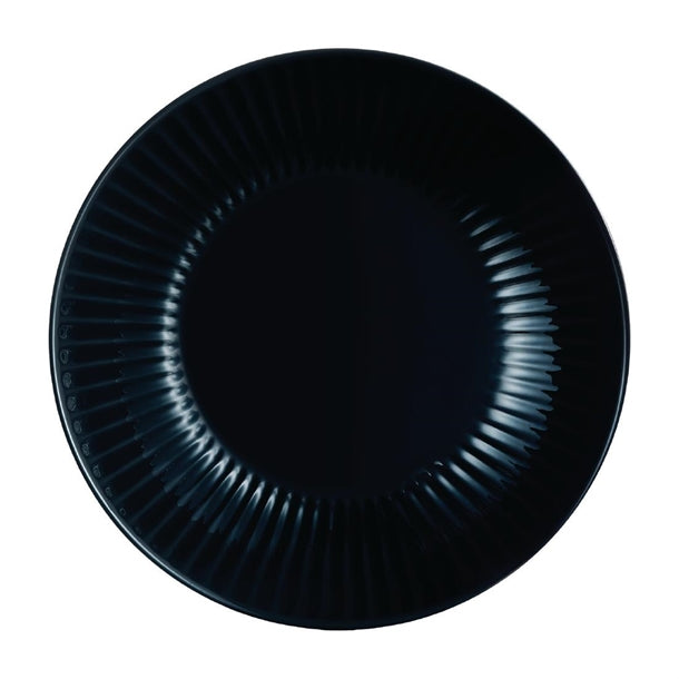 Luminarc Cottage Black Rimless Pasta/Soup Bowls 220mm (Pack of 24) - HZ475 Bowls Luminarc