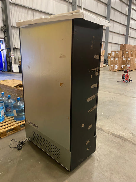 Empire Double Door Display Cooler Hinged – B Energy Rated Commercial Fridge with Merchandising Canopy | CL-690A - Graded Item Upright Double Glass Door Chillers Empire