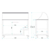 Tefcold Scoop Ice Cream Counter Display Freezer 10 x 5 Litre - IC400SC + CANOPY Ice Cream Display Freezers Tefcold   