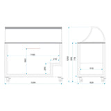 Tefcold Scoop Ice Cream Counter Display Freezer 10 x 5 Litre - IC400SC + CANOPY Ice Cream Display Freezers Tefcold   