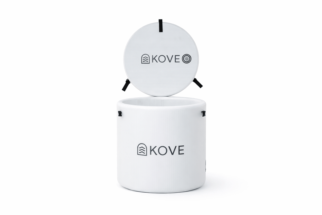 KOVE Core Ice Bath – Compact Upright Cold Plunge (Chiller Compatible) White Ice Baths & Cold Plunges Kove Designs
