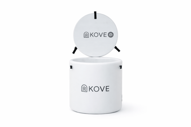 KOVE Core Ice Bath – Compact Upright Cold Plunge (Chiller Compatible) White Ice Baths & Cold Plunges Kove Designs