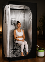 KOVE Portable Steam Sauna Tent | Home Steam Sauna with 4L Steamer & Chair - KOVE-STT