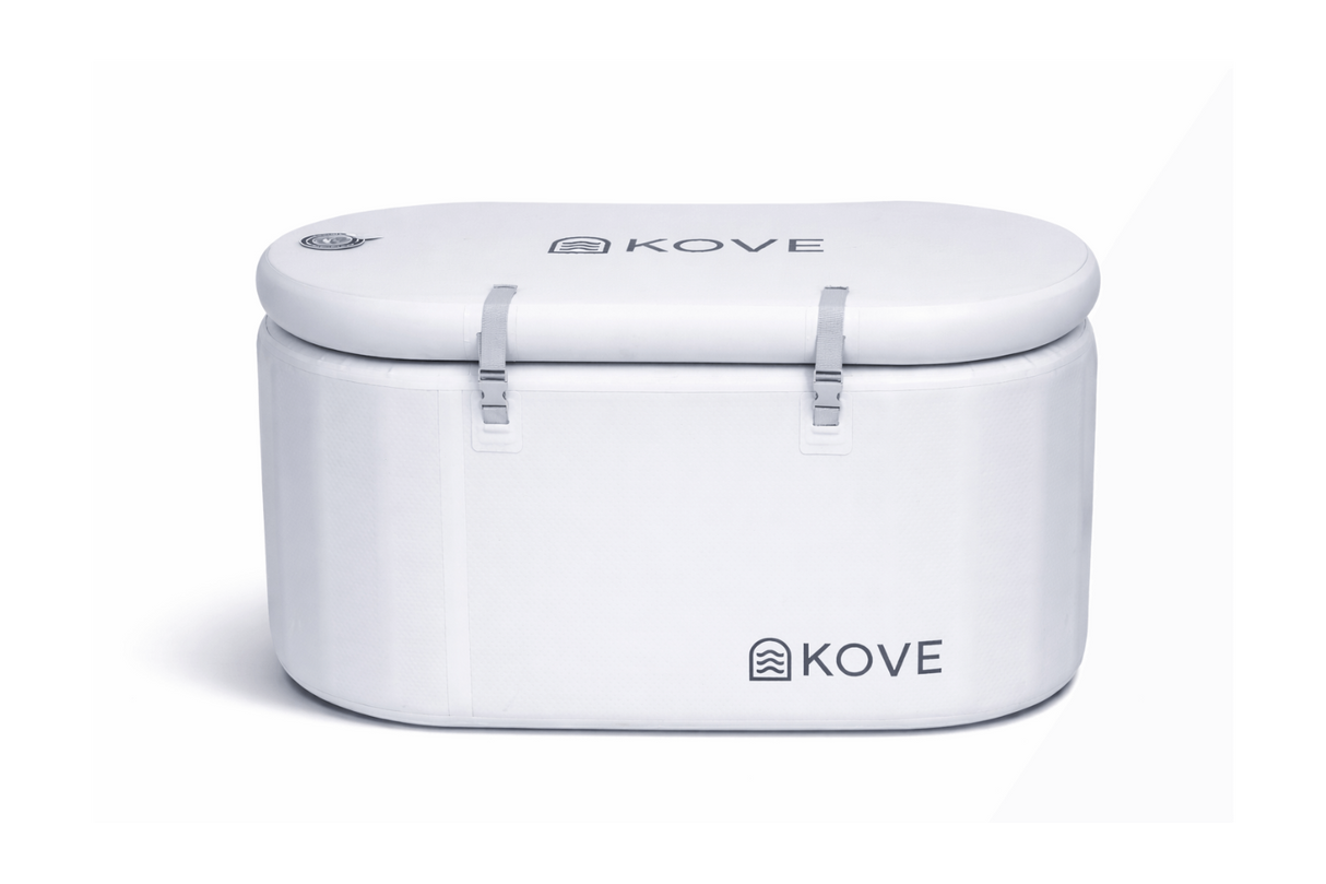 KOVE Pro Ice Bath – Compact Reclined Cold Plunge (Chiller Compatible) White Ice Baths & Cold Plunges KOVE