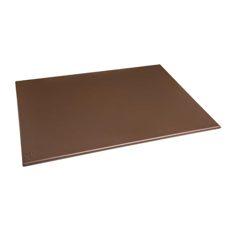 Hygiplas High Density Brown Chopping Board Large 600x450x12mm - J005  Hygiplas   
