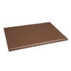 Hygiplas Thick High Density Brown Chopping Board Standard 450x300x25mm - J035  Hygiplas   