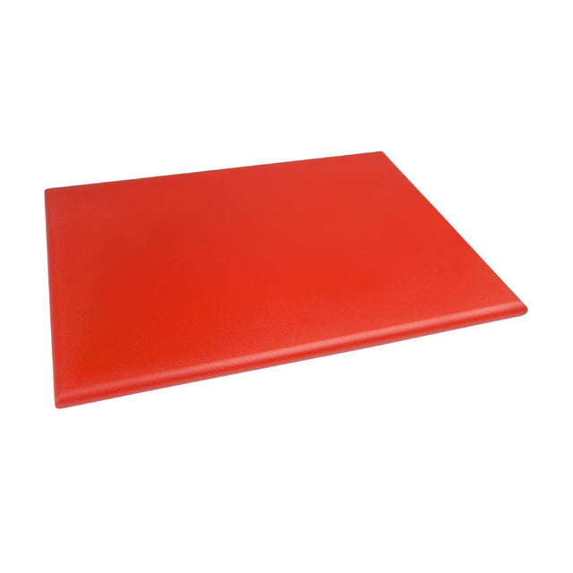 Hygiplas Thick High Density Red Chopping Board Large 600x450x25mm - J047  Hygiplas   
