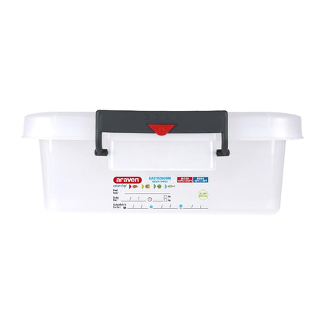 Araven Polypropylene Food Storage Container with Colour Clips 30Ltr - J243  Araven   