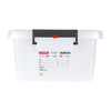 Araven Polypropylene Food Storage Container with Colour Clips 40Ltr - J244  Araven   