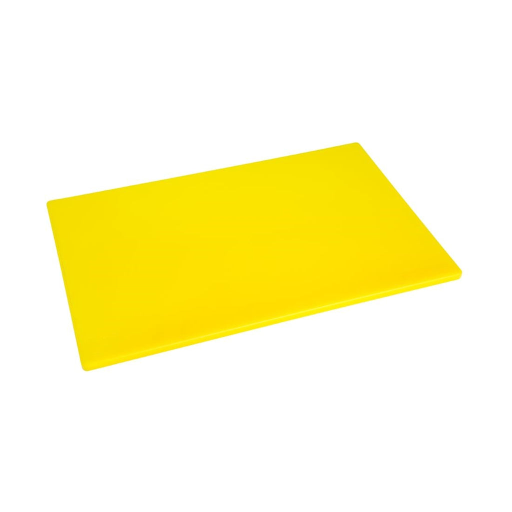 Hygiplas Low Density Yellow Chopping Board Standard 450x300x12mm - J254  Hygiplas   
