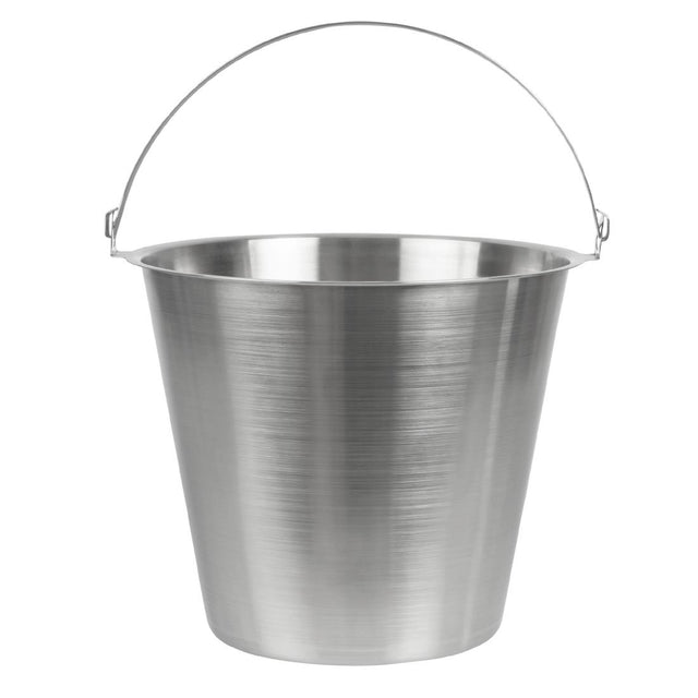 Jantex Stainless Steel Bucket 12Ltr - J807  Jantex   