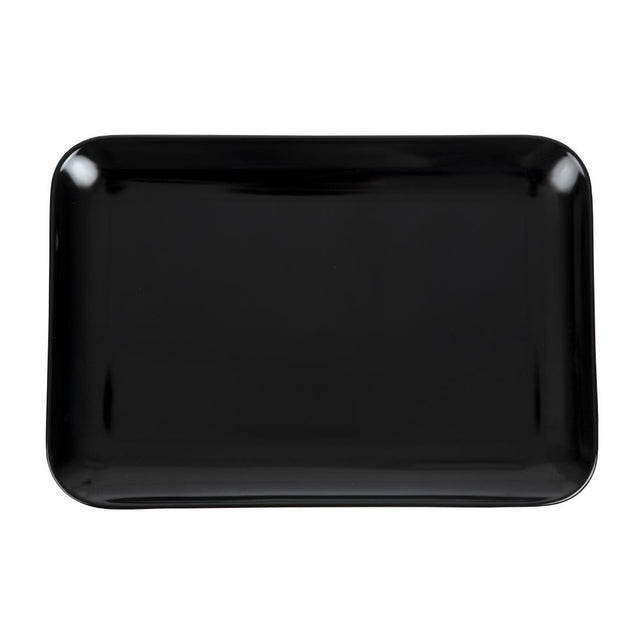 Dalebrook Melamine Large Rectangular Platter Black 330mm - J897  Dalebrook   