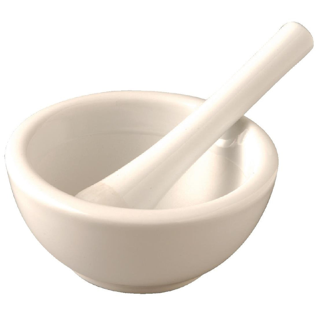 Vogue Porcelain Pestle and Mortar - J923  Vogue   