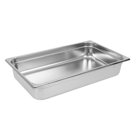 Matfer Bourgeat Stainless Steel 1/1 Gastronorm Tray 100mm - K048  Matfer Bourgeat   