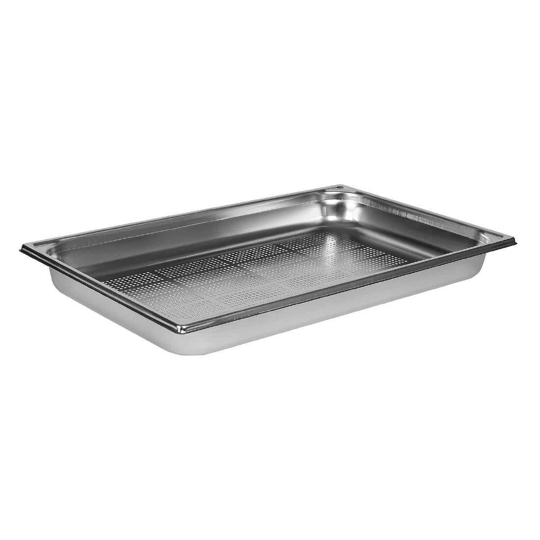 Matfer Bourgeat Stainless Steel Perforated 1/1 Gastronorm Tray 55mm - K140  Matfer Bourgeat   