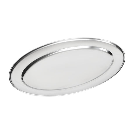Olympia Stainless Steel Oval Serving Tray 200mm - K360  Olympia   