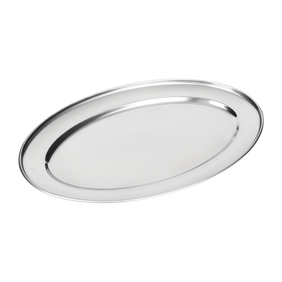 Olympia Stainless Steel Oval Serving Tray 400mm - K365  Olympia   