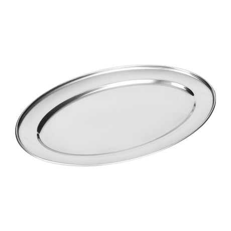 Olympia Stainless Steel Oval Serving Tray 660mm - K370  Olympia   