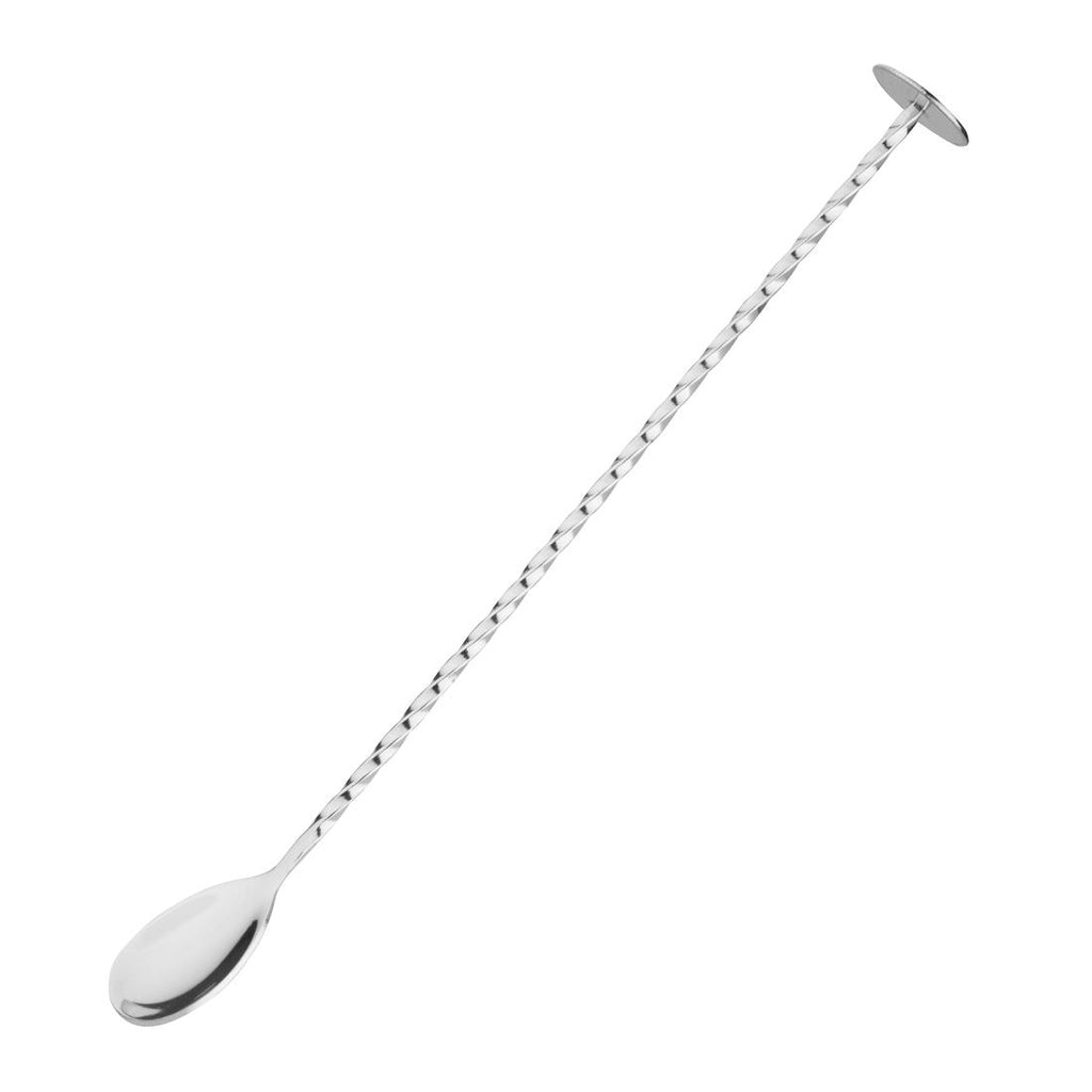Olympia Twisted Bar Spoon with Disc End - K474  Olympia   