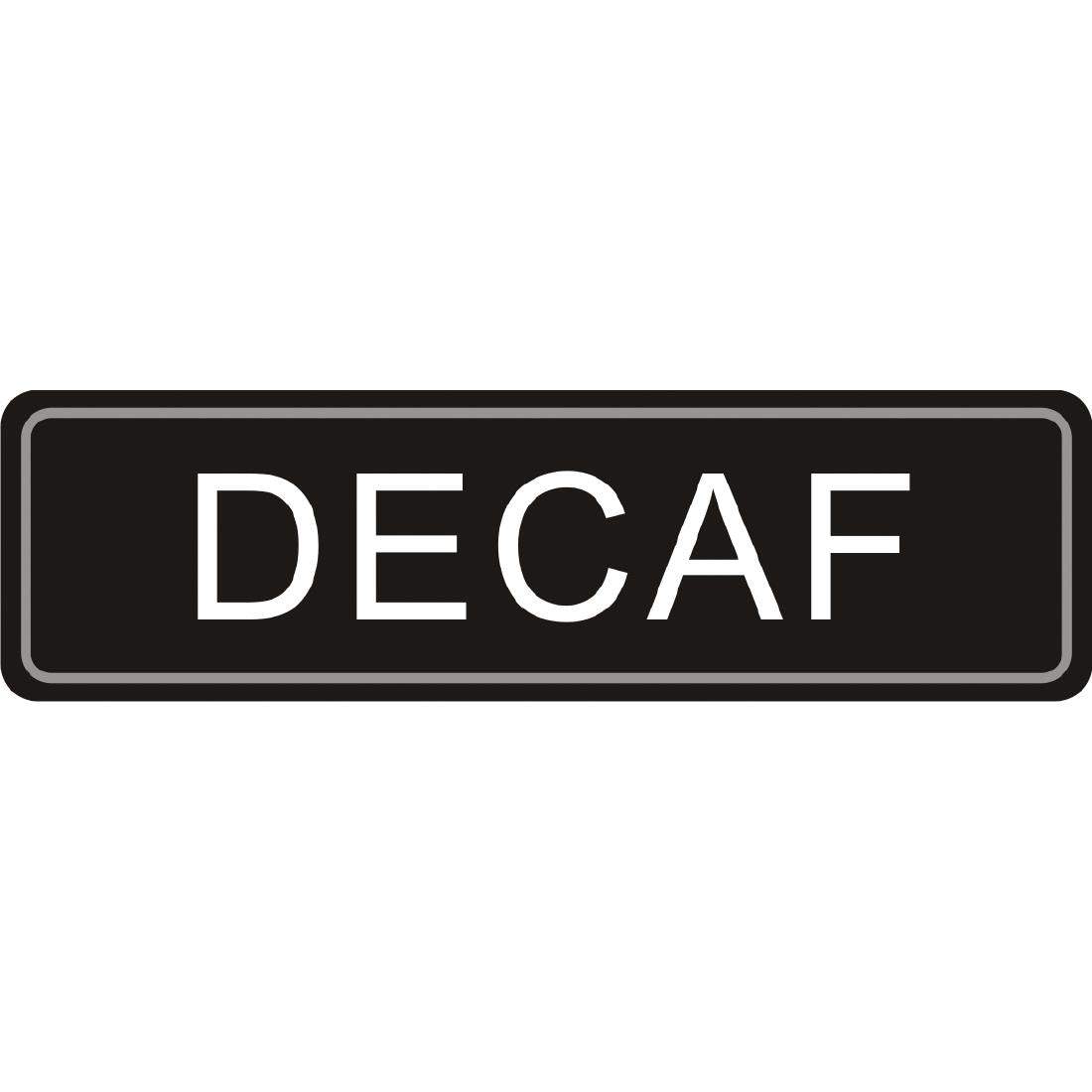 Olympia Adhesive Airpot Label Decaf - K701  Olympia   