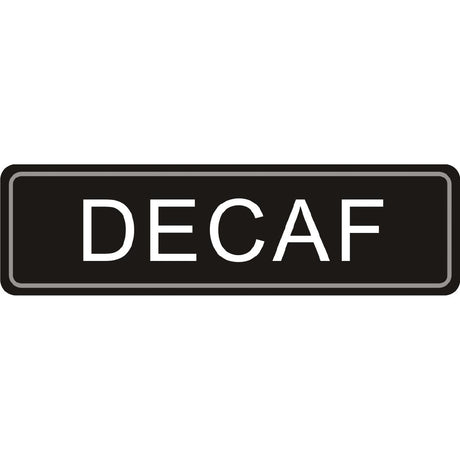 Olympia Adhesive Airpot Label Decaf - K701  Olympia   