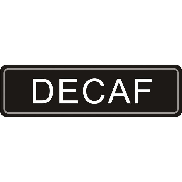 Olympia Adhesive Airpot Label Decaf - K701  Olympia   