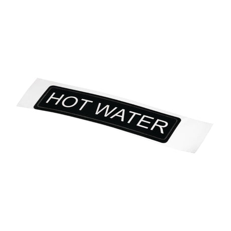 Olympia Adhesive Airpot Label Hot Water - K705  Olympia   