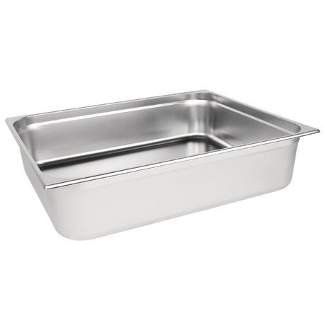 Vogue Stainless Steel 2/1 Gastronorm Tray 150mm - K807  Vogue   
