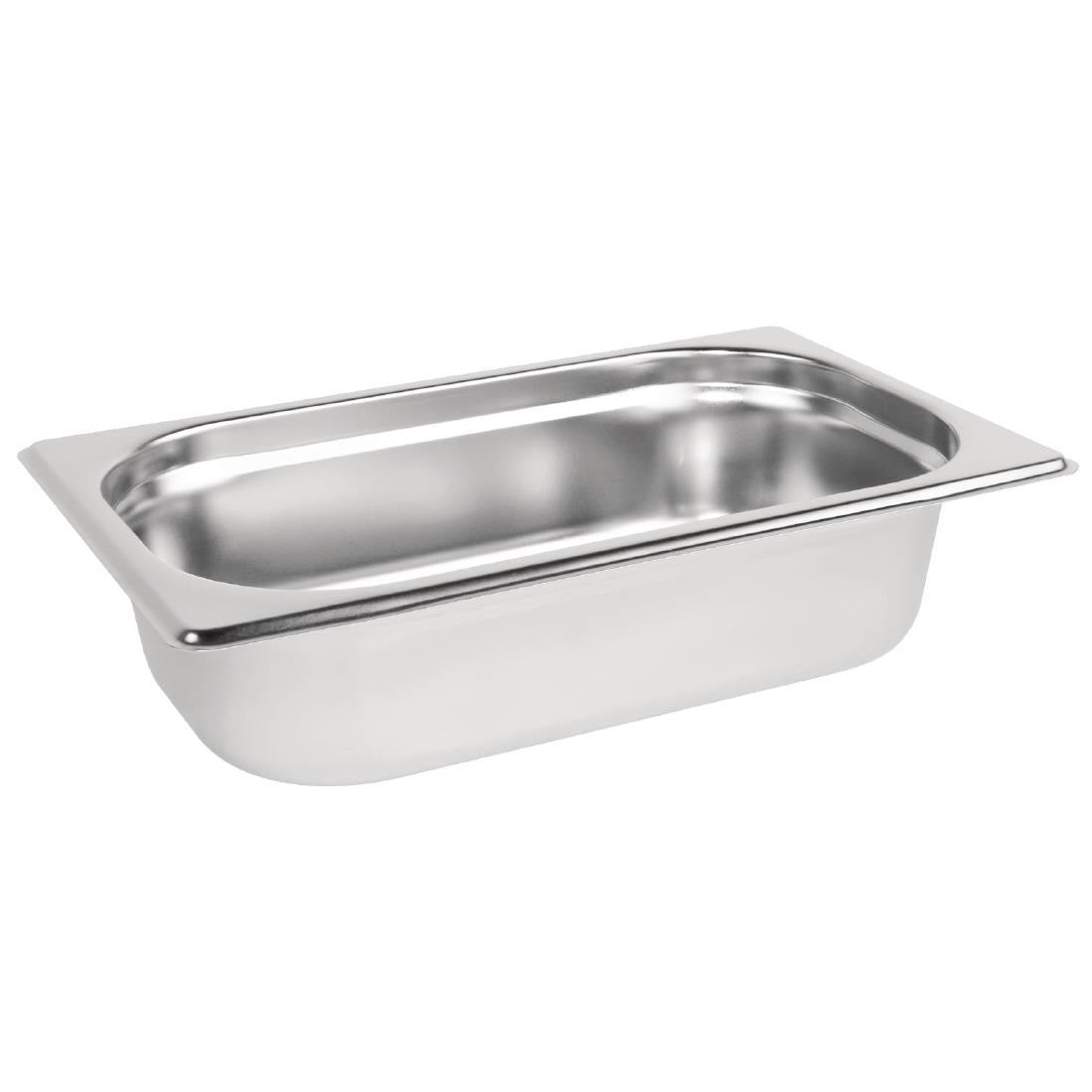 Vogue Stainless Steel 1/4 Gastronorm Tray 65mm - K818  Vogue   