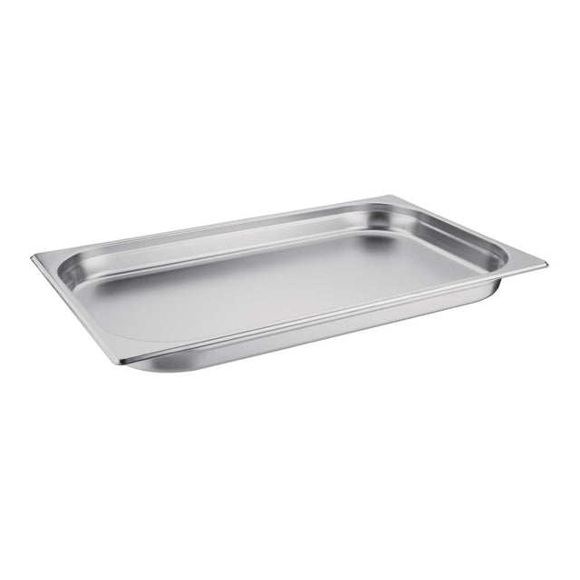 Vogue Stainless Steel 1/1 Gastronorm Tray 40mm - K994  Vogue   