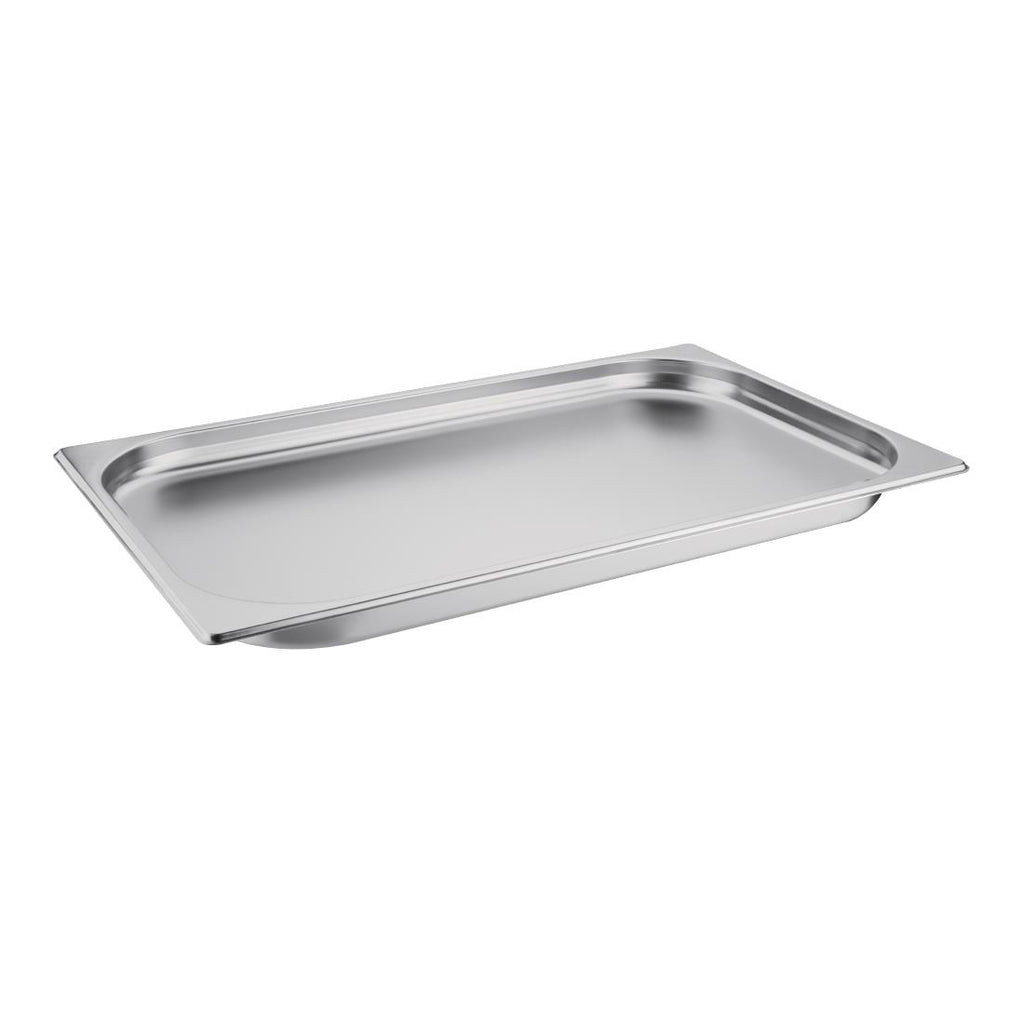 Vogue Stainless Steel 1/1 Gastronorm Tray 20mm - K998  Vogue   