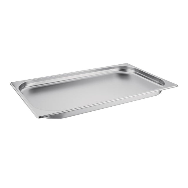 Vogue Stainless Steel 1/1 Gastronorm Tray 20mm - K998  Vogue   