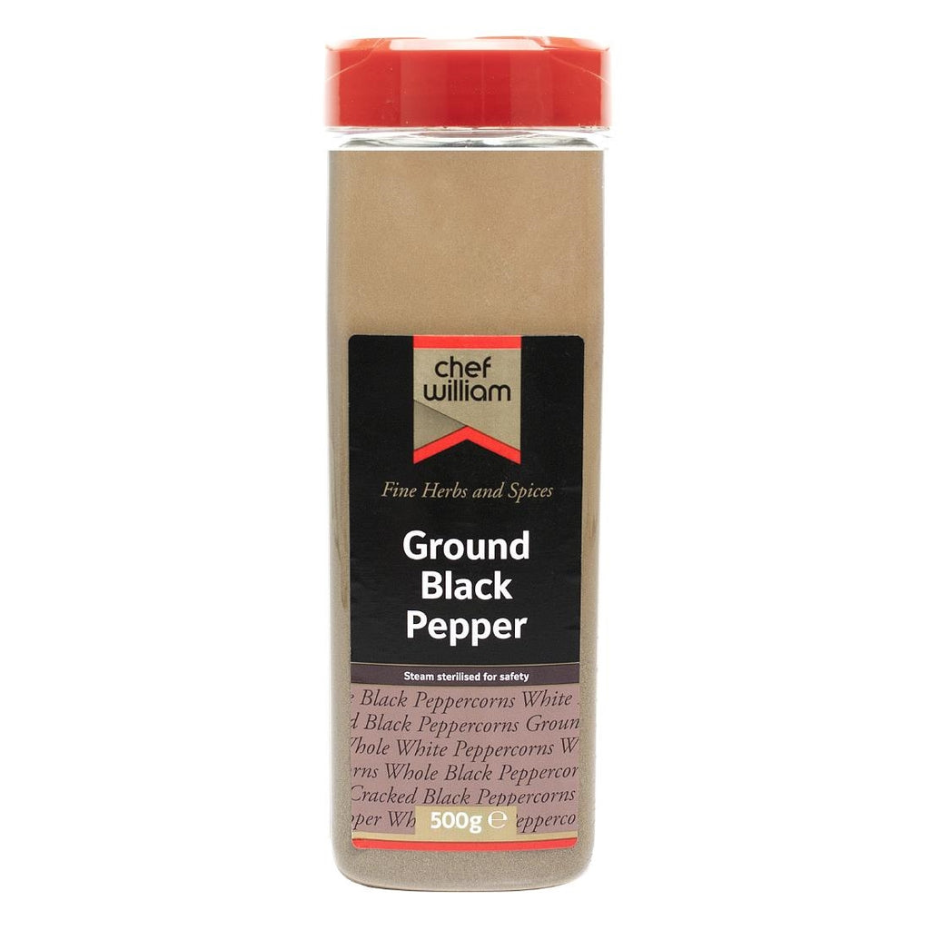 Chef William Ground Black Pepper 500g - KA003  Chef William   