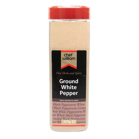 Chef William Ground White Pepper 525g - KA004  Chef William   