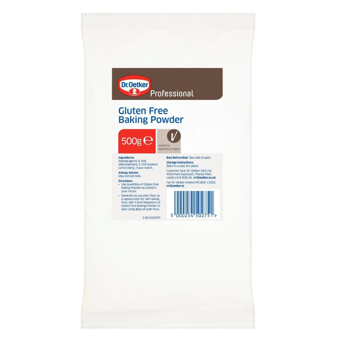 Dr Oetker Professional Baking Powder Gluten Free 500g - KA084  Dr Oetker   