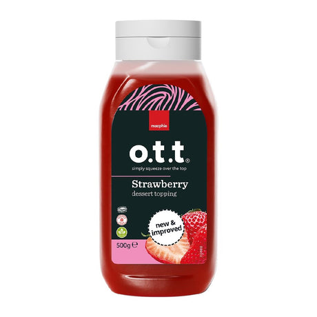 Macphie O.T.T Strawberry Dessert Topping 500g - KA104  Macphie   