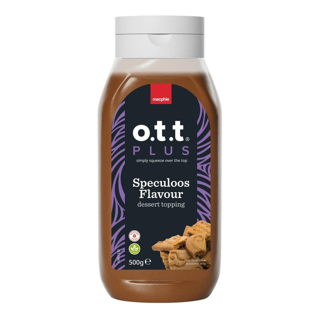 Macphie O.T.T PLUS Speculoos Flavour Dessert Topping 500g - KA110  Macphie   