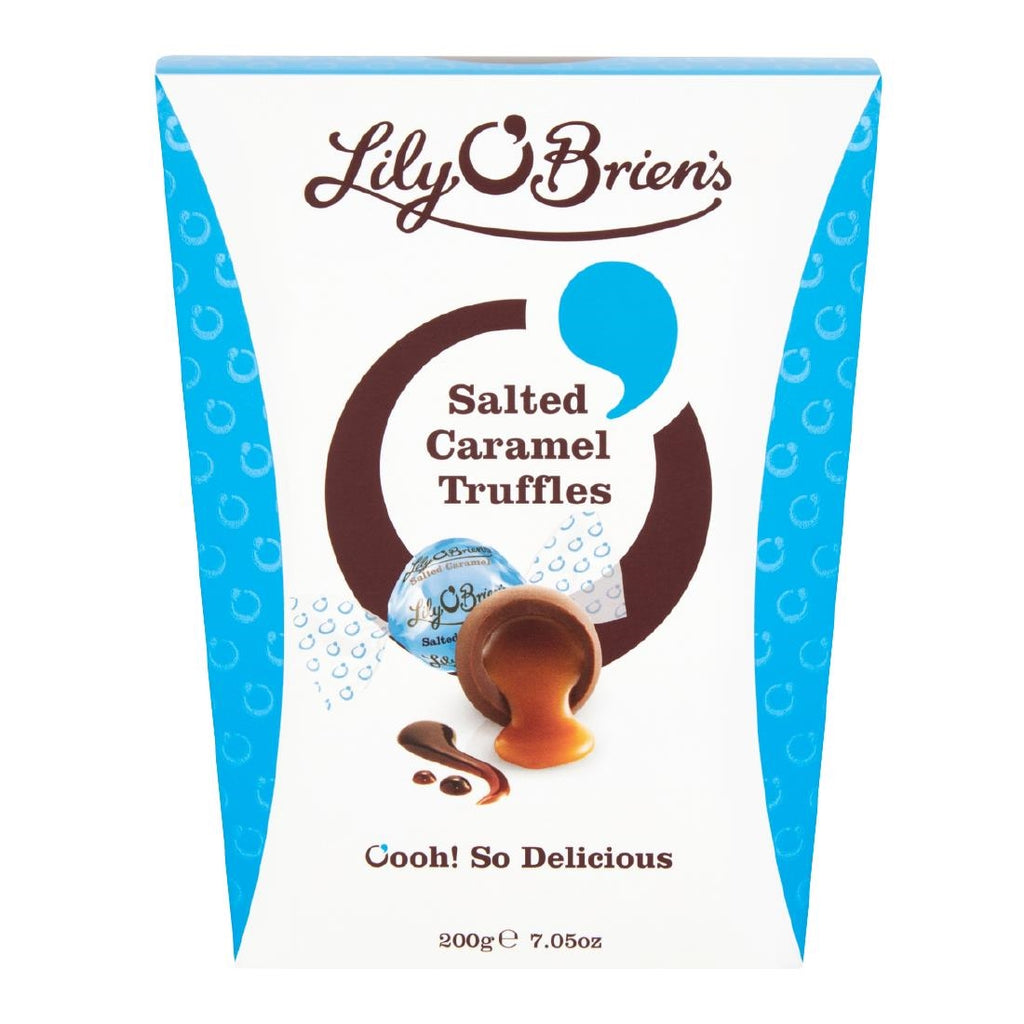 Lily O'Brien's Salted Caramel Truffles 200g (Case of 8 Boxes) - KA206  Lily O'Brien's   