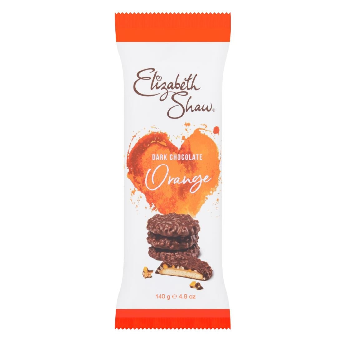 Elizabeth Shaw Dark Chocolate Orange Biscuits 140g (Case of 10 Packs) - KA213  Elizabeth Shaw   